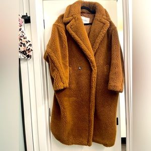 MAX MARA Brown Teddy Bear Icon Coat